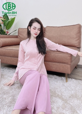 Đồ bà Ba Tay Dài - Hồng Nhạt 