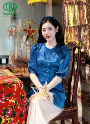 Đồ Lam Cổ Tròn 