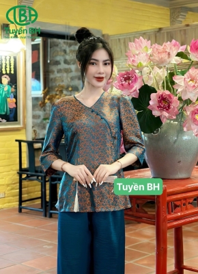 Đồ Lam Cổ Tim Tơ Tằm 