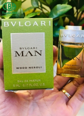 nước hoa mini 5ml BVLGARI man wood neroli