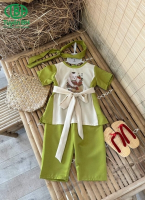 Bà ba bống bang bé trai Xanh
