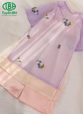 Áo dài tiểu vy Tím 
