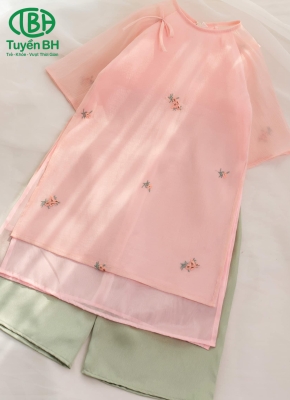 Áo dài tiểu vy Hồng 