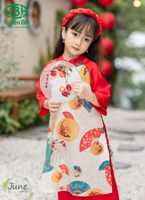Áo dài quạt Đỏ