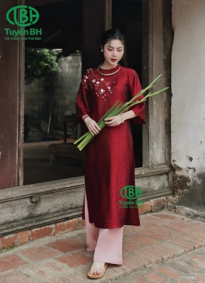 Áo dài tầm khuê Đỏ 