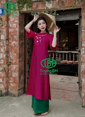 Áo dài tầm khuê Tím