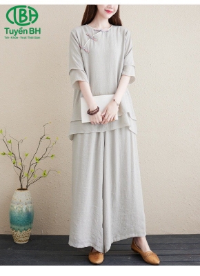 Bộ đũi Xám cúc chéo thiền dài