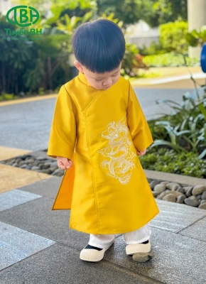 Áo dài Chi Long Vàng 