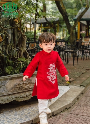Áo dài Chi Long Đỏ