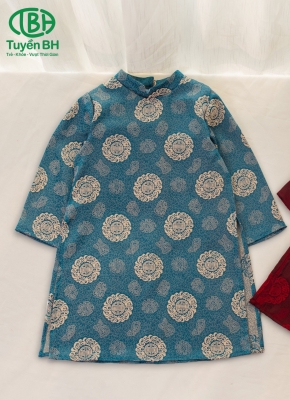 Áo dài Tường Thọ Xanh dương 