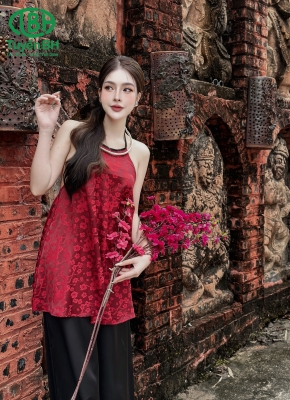 Yếm hoa đào Đỏ
