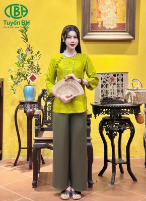 Set Tầm Khuê 5 cúc ngọc Xanh 