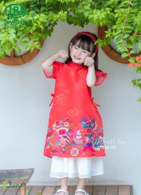 Áo dài Long Phượng Đỏ