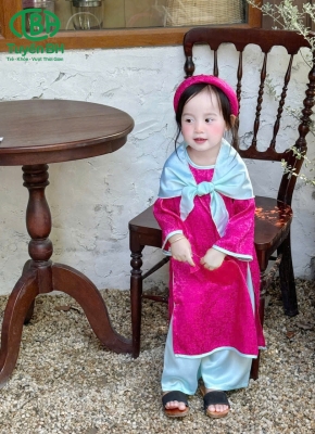 Áo dài Nam Phương Hồng sen 