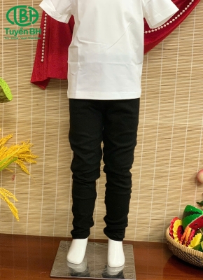 Quần thun bé trai Đen