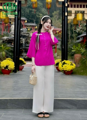 Set cổ tết cúc ngọc Tím