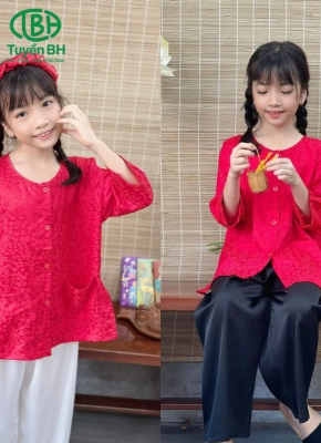 Bà ba gấm lụa tay lở Đỏ 