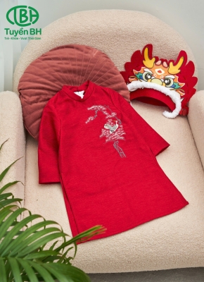 Áo dài BT Mộc Tùng Đỏ