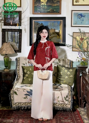 Bộ lam Mẹ Và Bé Hồ Điệp đỏ