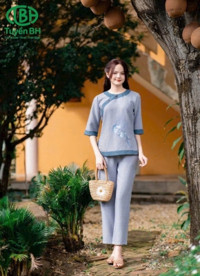 Set lam thêu có viền 