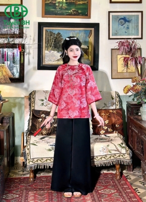 Set phượng 5 khuy màu đỏ