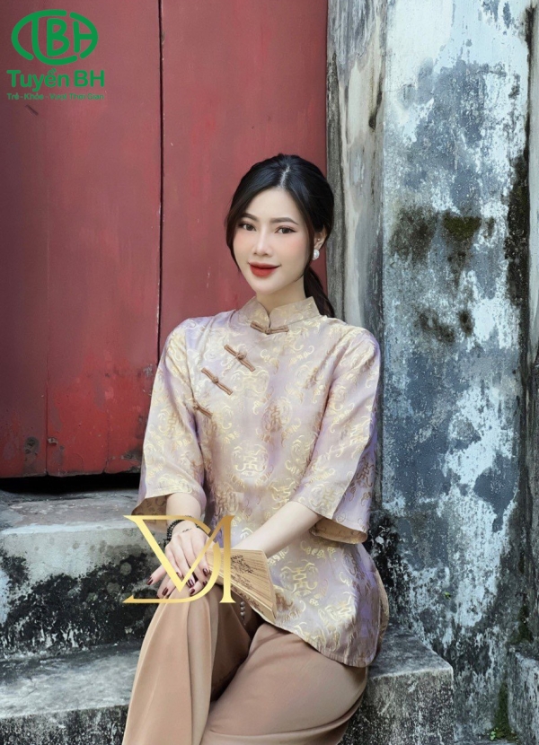 Đồ Lam Bộ Sợi Tơ Tằm 