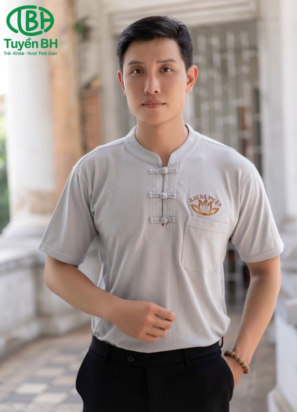 Áo Thun Thêu A Di Đà Phật