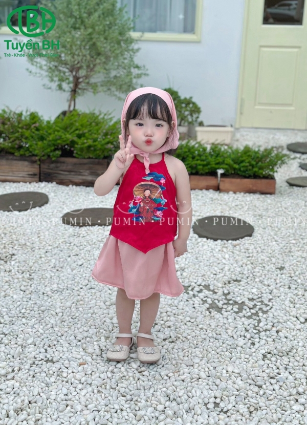 Yếm chị Hằng màu Đỏ