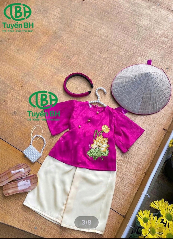Bà Ba Thêu Hoa Cho Bé 