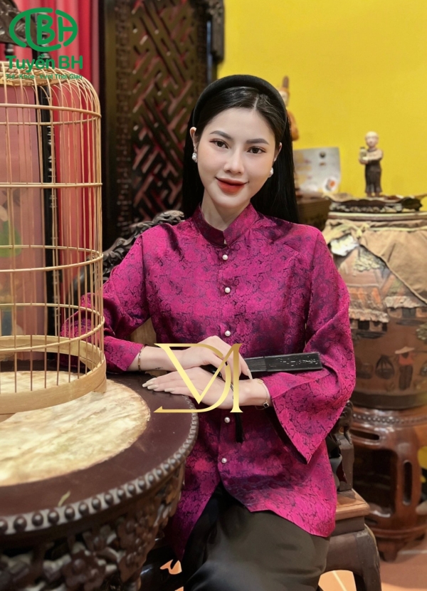 Đồ Lam Bộ Sợi Tơ Tằm 