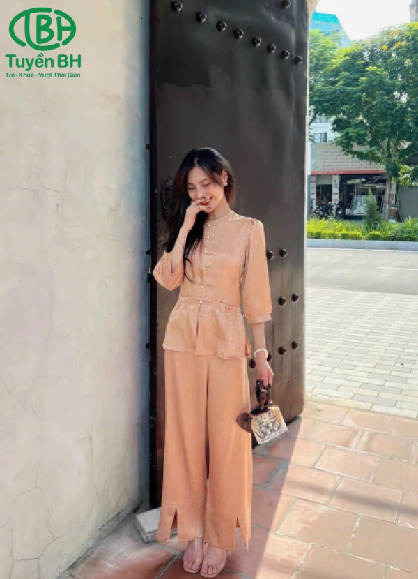Đồ Lam Tiểu Thư Màu Nâu Đất