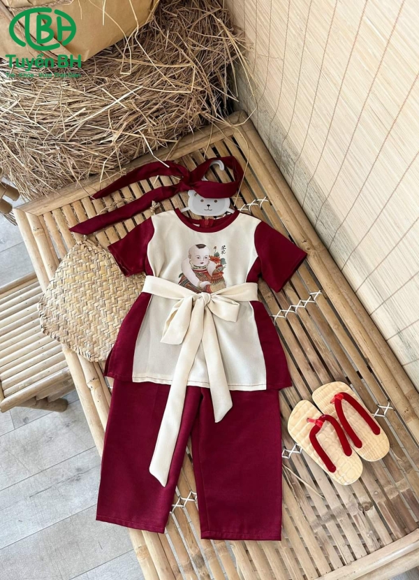 Bà ba bống bang bé trai Xanh