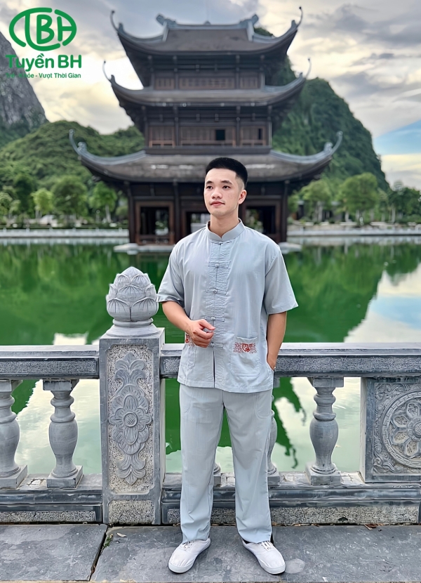 Bộ lam chất đũi nhật màu Nâu Be