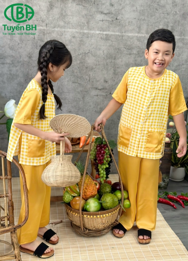 Bà ba caro màu Xanh Dương 