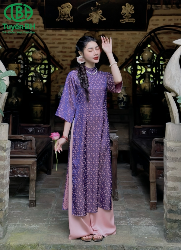 Áo dài Xanh chuồn chuồn 