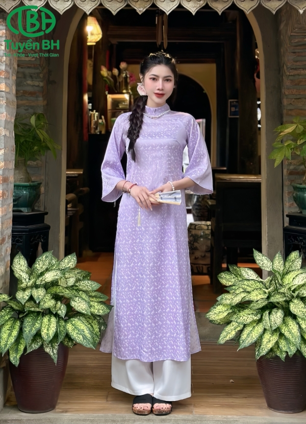 Áo dài Xanh chuồn chuồn 