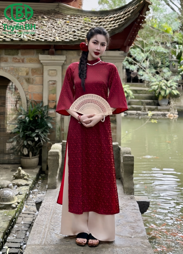 Áo dài Xanh chuồn chuồn 