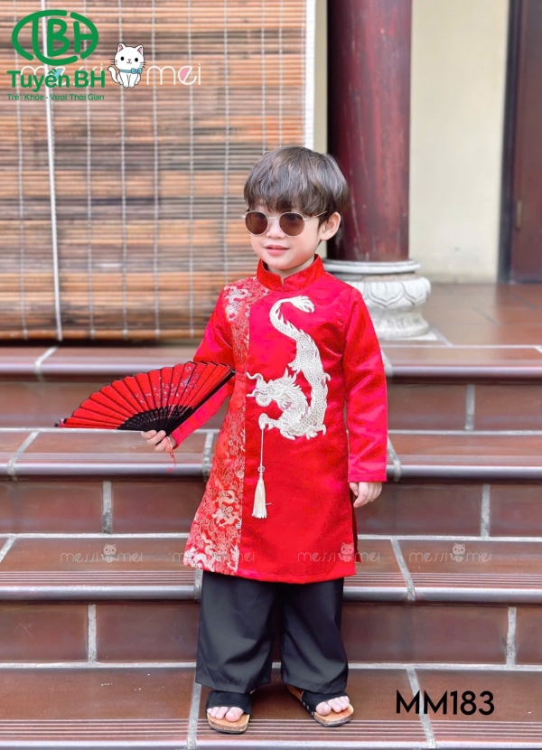 Áo dài Kim Long Xanh dương 