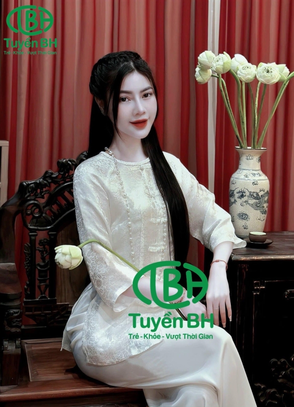Bộ lam tơ tằm cổ tết màu Xanh Ngọc