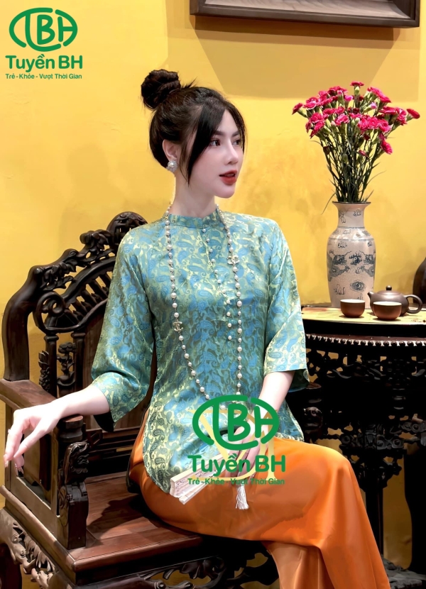 Bộ lam tơ tằm mới màu Trắng 