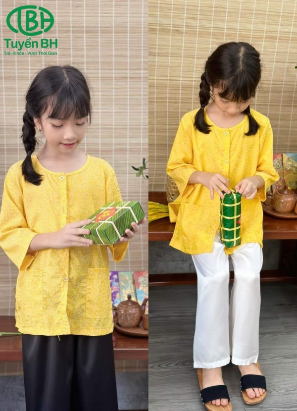Bà ba gấm lụa tay lở Xanh 