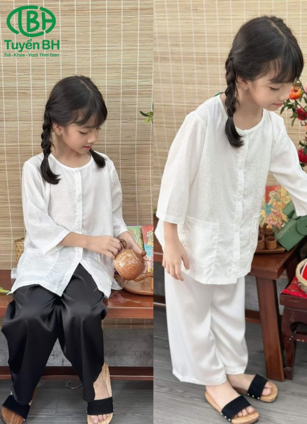 Bà ba gấm lụa tay lở Xanh 