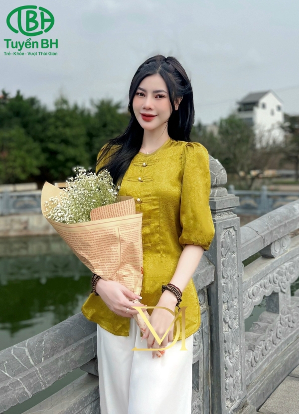 Đồ Lam Nữ Cổ Tròn 