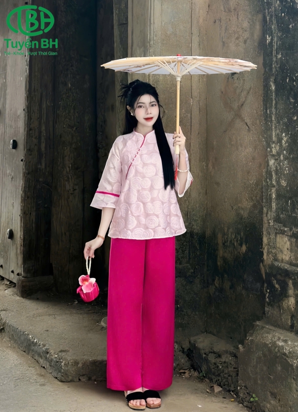 Bộ gấm hoa hồng Vàng