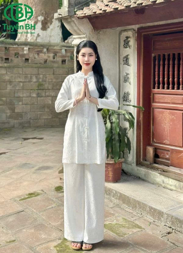 Bộ lam lót hầu màu hồng