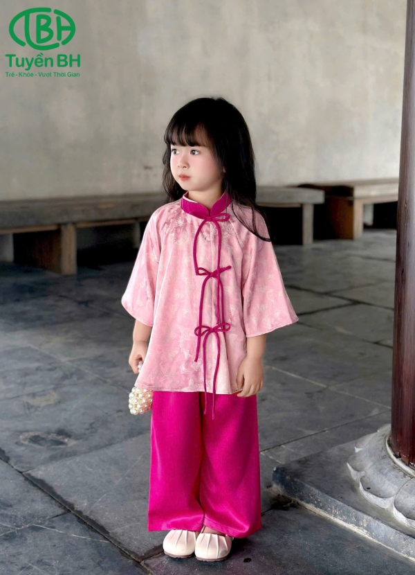 Bộ lam Bé Hồ Điệp Hồng 