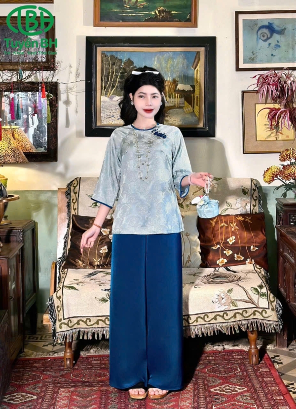 Set phượng 5 khuy màu đỏ