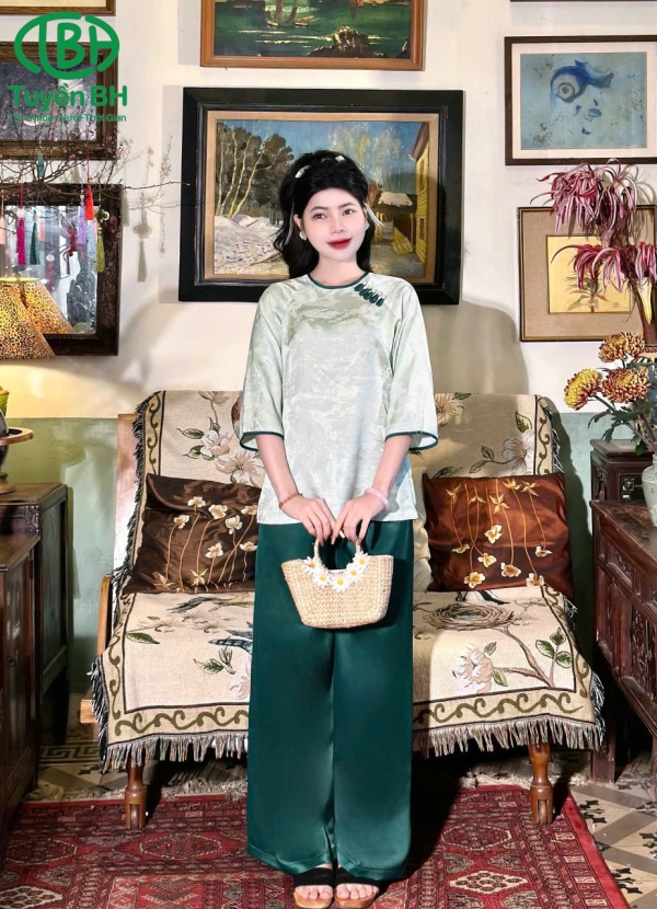Set phượng 5 khuy màu đỏ